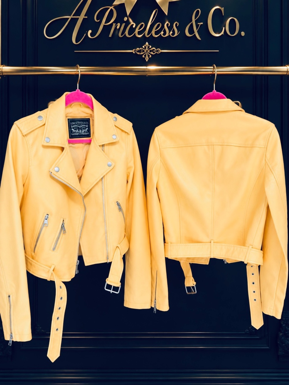 Levi's Women's Belted Faux Leather Moto Jacket